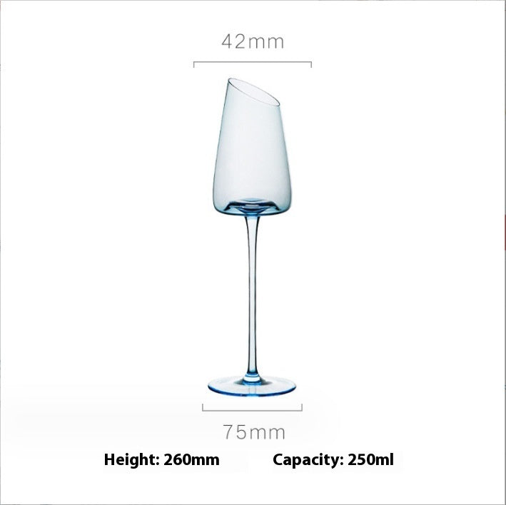 Elevate Your Drinking Experience with the Blue Crystal Glass Decorative Goblet Cup